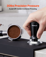 VEVOR 51mm/53mm/58mm Espresso Tamper Stainless Steel Coffee Tamper with Spring - Side View