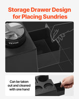 VEVOR ABS Espresso Tamping Station 51-58 mm Station with Detachable Slot - Top-Down View