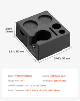 VEVOR ABS Espresso Tamping Station 51-58 mm Station with Detachable Slot - Close-Up Angle