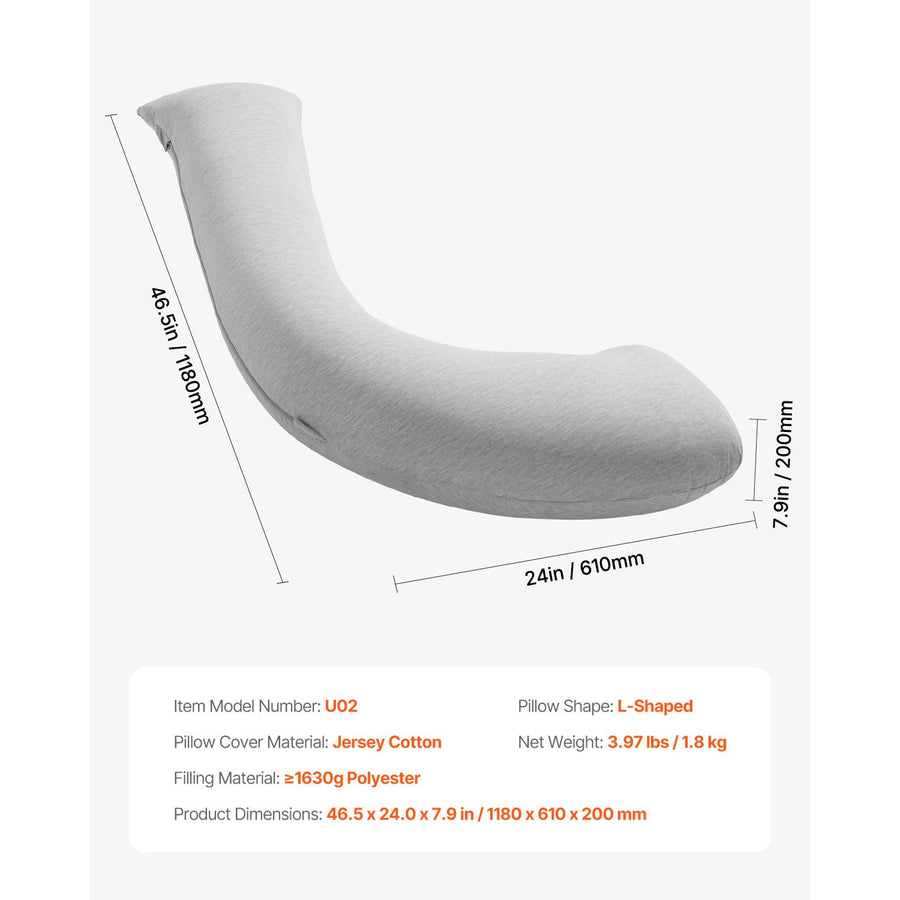 Pregnancy Pillows L-Shaped Pregnant Maternity Pillow Soft & Breathable