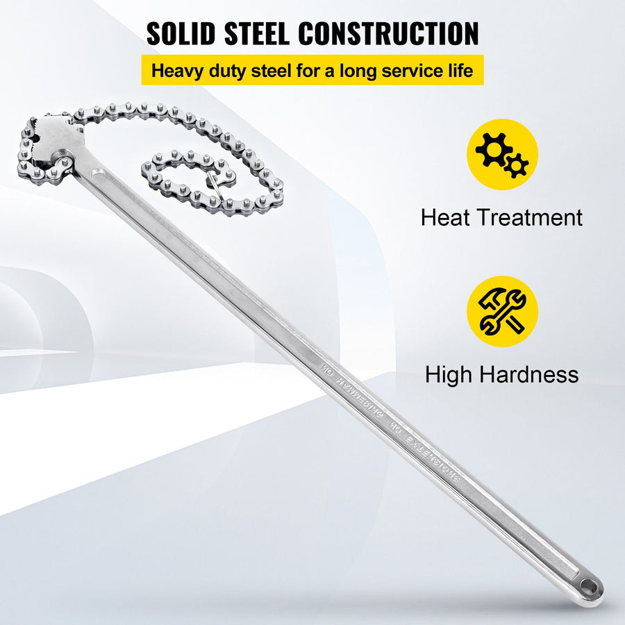 24 Inch Pipe Chain Wrench Heavy Duty 6.7 Inch Chain Wrench