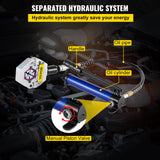 Separable Hydraulic Hose Crimper 7 Dies With Aluminum Pump A/C Air Condtioning Handheld Crimping Set - Top-Down View
