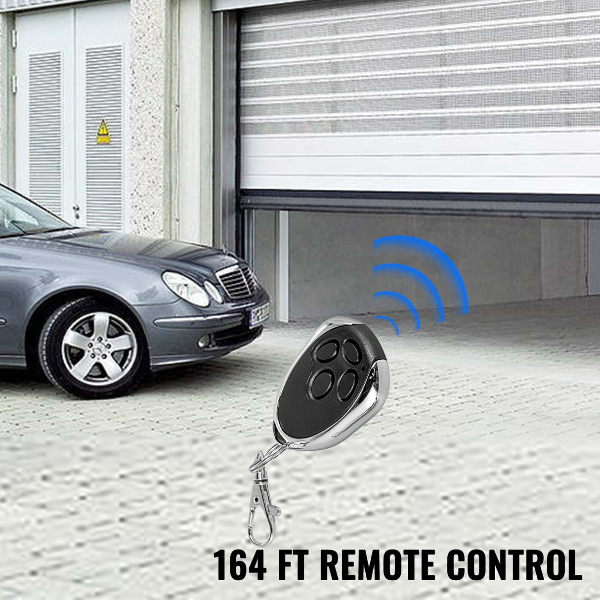 VEVOR Garage Roller Door Opener, 800 N Lift Force 164 ft Remote Control, 220V Electric Roller Gate Opener, Auto Garage Roller Gate Opener Kit with 2