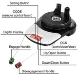 VEVOR Garage Roller Door Opener, 800 N Lift Force 164 ft Remote Control, 220V Electric Roller Gate Opener, Auto Garage Roller Gate Opener Kit with 2