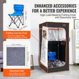 VEVOR Sauna Tent Far Infrared 1400W Personal Home Spa Loss Weight Detox Therapy - 45-Degree Angle