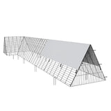 VEVOR Chicken Tunnels, 400x100x61.5 cm(LxWxH) Chicken Tunnels for Yard, Portable Chicken Tunnels for Outside with Corner Frames, Chicken Coop Run, Suitable for Chickens, Ducks, Rabbits - Extra Image