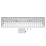 VEVOR Chicken Tunnels, 300 x 71 x 61.5cm (LxWxH) Chicken Tunnels for Yard, Portable Chicken Tunnels for Outside Easy Installation, Chicken Coop Run, Suitable for Chickens, Ducks, Rabbits