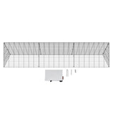 VEVOR Chicken Tunnels, 300 x 71 x 61.5cm (LxWxH) Chicken Tunnels for Yard, Portable Chicken Tunnels for Outside Easy Installation, Chicken Coop Run, Suitable for Chickens, Ducks, Rabbits - Extra Image