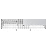 VEVOR Chicken Tunnels, 300 x 71 x 61.5cm (LxWxH) Chicken Tunnels for Yard, Portable Chicken Tunnels for Outside Easy Installation, Chicken Coop Run, Suitable for Chickens, Ducks, Rabbits