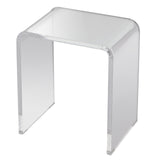 VEVOR Acrylic End Table, C-Shaped Lucite Side Table, Clear Acrylic Side Table for Drink, Food, Snack used in Living Room, Bedroom, and Study - Extra Image