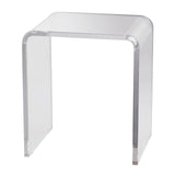 VEVOR Acrylic End Table, C-Shaped Lucite Side Table, Clear Acrylic Side Table for Drink, Food, Snack used in Living Room, Bedroom, and Study - Extra Image