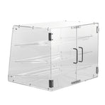 Pastry Display Case, 3-Tier Commercial Countertop Bakery Display Case, Acrylic Display Box with Rear Door Access & Removable Shelves, Keep Fresh for Donut Bagels Cake Cookie