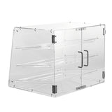 VEVOR Pastry Display Case, 3-Tier Commercial Countertop Bakery Display Case, Acrylic Display Box with Rear Door Access & Removable Shelves, Keep Fresh for Donut Bagels Cake Cookie