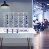 VEVOR Acrylic Cell Phone Locker Box Storage Cabinet Pocket w/Keys 20 Slots Clear - Low Angle