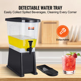VEVOR Beverage Dispenser, 3 Gallon Drink Dispenser for Parties, Plastic Juice Dispenser with Stand Spigot Lid, Iced Tea Lemonade Juice Water Dispenser, for Restaurants, Hotels, Parties - 45-Degree Angle