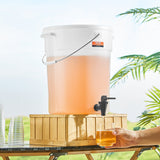 VEVOR Beverage Dispenser, 5 Gallon Drink Dispensers for Parties, Plastic Juice Dispenser with Spigot and Lid, Iced Tea Lemonade Juice Water Dispenser, for Restaurants, Hotels, Parties - Low Angle