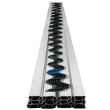 VEVOR Spring Wire and Lock Channel, 2m Spring Lock & U-Channel Bundle for Greenhouse, 40 Packs PE Coated Spring Wire & Aluminum Alloy Channel,Plastic