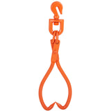 VEVOR Log Skidding Tongs, 45.7cm 2 Claw Log Lifting Tongs, Heavy Duty Rotating Steel Lumber Skidding Tongs, 350 kg Loading Capacity, Log Lifting,