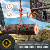 VEVOR Log Skidding Tongs, 81.3cm 2 Claw Log Lifting Tongs, Heavy Duty Steel Lumber Skidding Tongs, 700 kg Loading Capacity, Log Lifting, Handling,