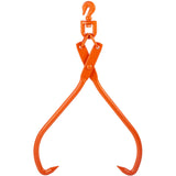 VEVOR Log Skidding Tongs, 81.3cm 2 Claw Log Lifting Tongs, Heavy Duty Rotating Steel Lumber Skidding Tongs, 700 kg Loading Capacity, Log Lifting, Handling, Dragging & Carrying Tool