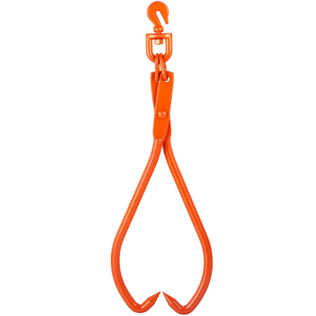 VEVOR Log Skidding Tongs, 81.3cm 2 Claw Log Lifting Tongs, Heavy Duty Rotating Steel Lumber Skidding Tongs, 700 kg Loading Capacity, Log Lifting,