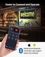 VEVOR 27x14in Programmable LED Sign Digital Scrolling Display Board P5 Fullcolor - Side View