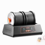 Rock Tumbler Machine 8 lbs Rock Polishing Kit 9 Speed 9-Day Timer Dual Barrels - Low Angle