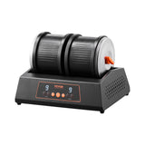 Rock Tumbler Machine 8 lbs Rock Polishing Kit 9 Speed 9-Day Timer Dual Barrels