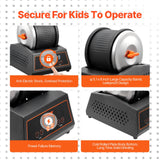 VEVOR Rock Tumbler Machine 4 lbs Rock Polishing Kit 9 Speed 9-Day Timer Steel - 45-Degree Angle