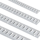 VEVOR E Track Tie-Down Rail Kit, 24PCS 1524 mm E-Tracks Set Includes 8 Steel Rails & 8 O-Rings & 8 Tie-Offs with D-Ring, Versatile Trailer Securing