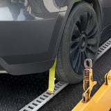 VEVOR E Track Tie-Down Rail Kit, 24PCS 1524 mm E-Tracks Set Includes 8 Steel Rails & 8 O-Rings & 8 Tie-Offs with D-Ring, Versatile Trailer Securing