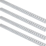 VEVOR E Track Tie-Down Rail Kit, 24PCS 1524 mm E-Tracks Set Includes 8 Steel Rails & 8 O-Rings & 8 Tie-Offs with D-Ring, Versatile Trailer Securing