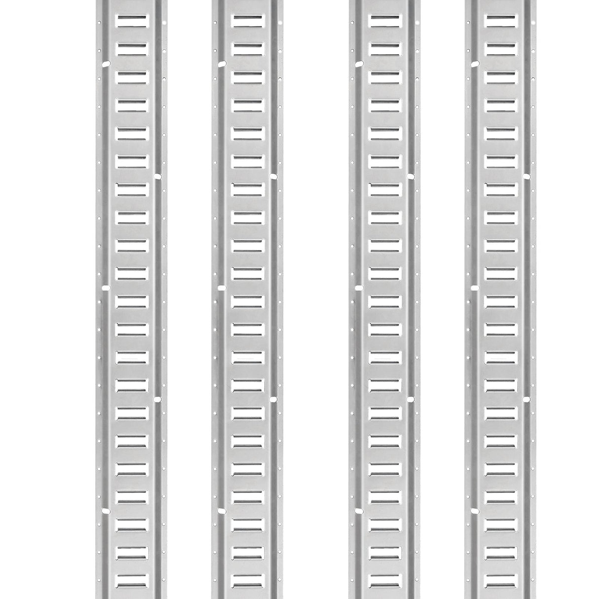 VEVOR E Track Tie-Down Rail Kit, 24PCS 1524 mm E-Tracks Set Includes 8 Steel Rails & 8 O-Rings & 8 Tie-Offs with D-Ring, Versatile Trailer Securing