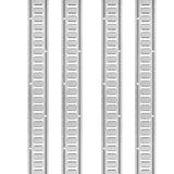 VEVOR E Track Tie-Down Rail Kit, 24PCS 1524 mm E-Tracks Set Includes 8 Steel Rails & 8 O-Rings & 8 Tie-Offs with D-Ring, Versatile Trailer Securing