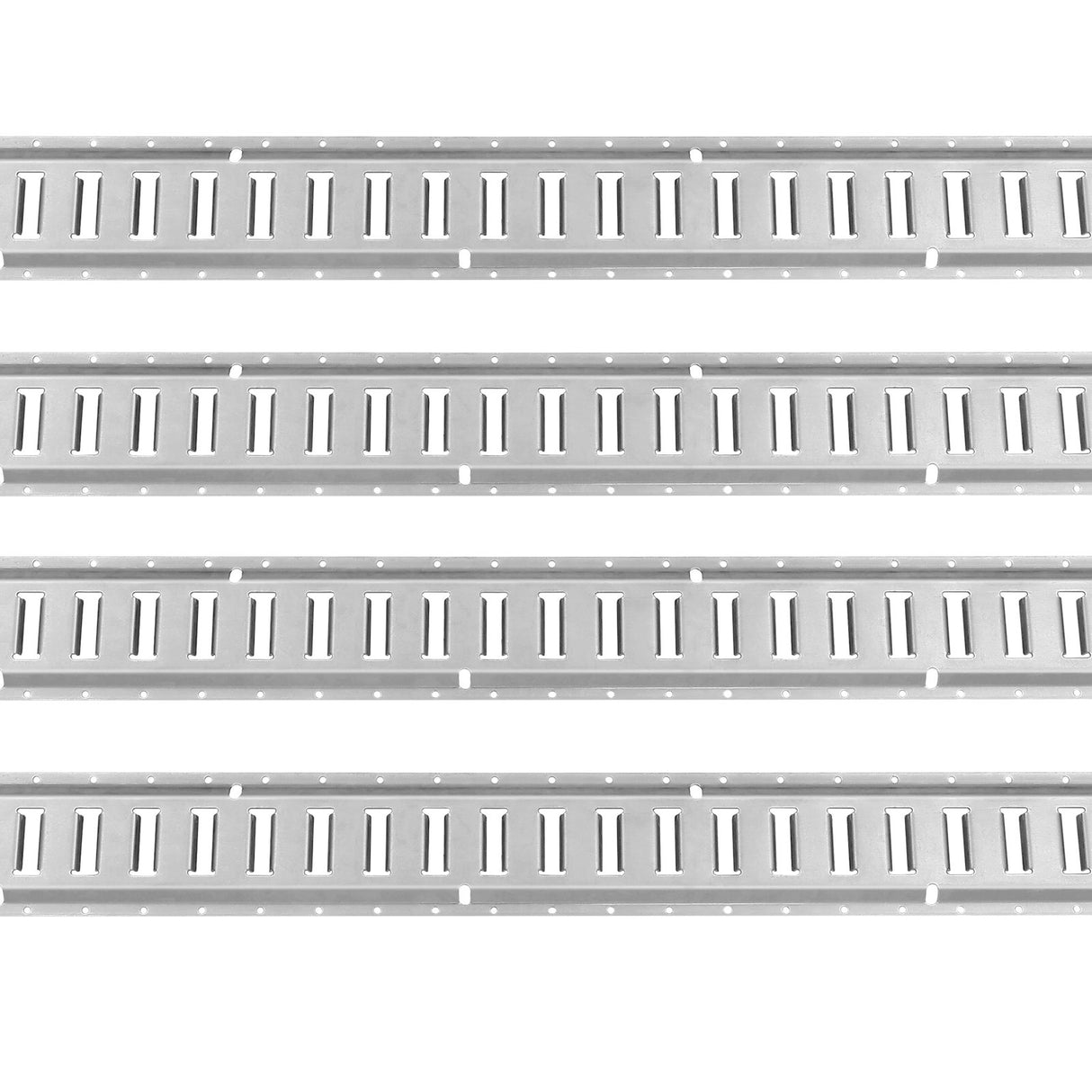 VEVOR E Track Tie-Down Rail Kit, 24PCS 1524 mm E-Tracks Set Includes 8 Steel Rails & 8 O-Rings & 8 Tie-Offs with D-Ring, Versatile Trailer Securing