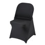 Stretch Spandex Folding Chair Covers, Universal Fitted Chair Cover, Removable Washable Protective Slipcovers, for Wedding, Holiday, Banquet, Party, Celebration, Dining (100PCS Black)