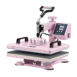 VEVOR Heat Press Machine 12x15 in 5 in 1 with 30oz Tumbler Press T-Shirts Pink - Extra Image