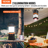 VEVOR LED Camping Lantern Battery Powered All-in-one for Exceptional Experience - Front View