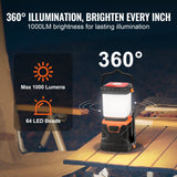 VEVOR LED Camping Lantern Battery Powered All-in-one for Exceptional Experience - Side View