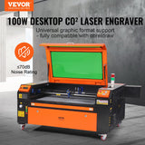 VEVOR 100W CO2 Laser Engraver Engraving Carving Print Machine 600x900 mm Workbed - Front View