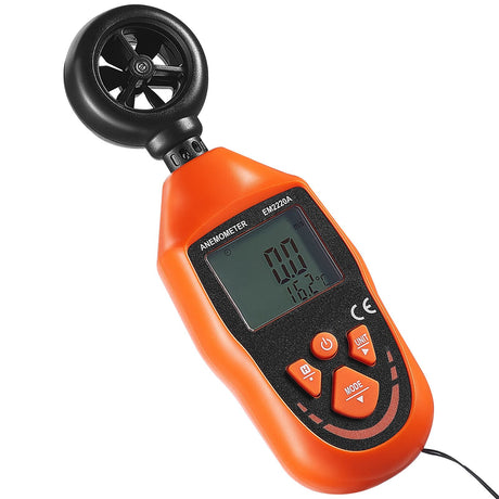 Handheld Anemometer, -10℃ to 45℃, Digital Wind Speed Meter Gauge with LED Backlight Screen, Measures Wind, image 11