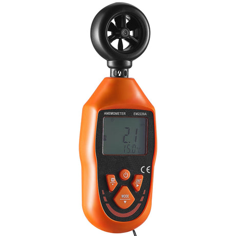 Handheld Anemometer, -10℃ to 45℃, Digital Wind Speed Meter Gauge with LED Backlight Screen, Measures Wind, image 12