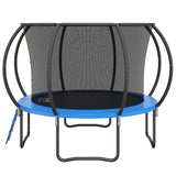VEVOR 10FT Trampoline, 330 lbs Trampoline with Enclosure Net, Ladder, and Curved Pole, Heavy Duty Trampoline with Jumping Mat and Spring Cover Padding
