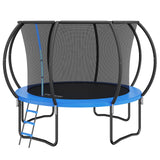 VEVOR 10FT Trampoline, 330 lbs Trampoline with Enclosure Net, Ladder, and Curved Pole, Heavy Duty Trampoline with Jumping Mat and Spring Cover Padding, Outdoor Recreational Trampolines for Kids Adults - Extra Image