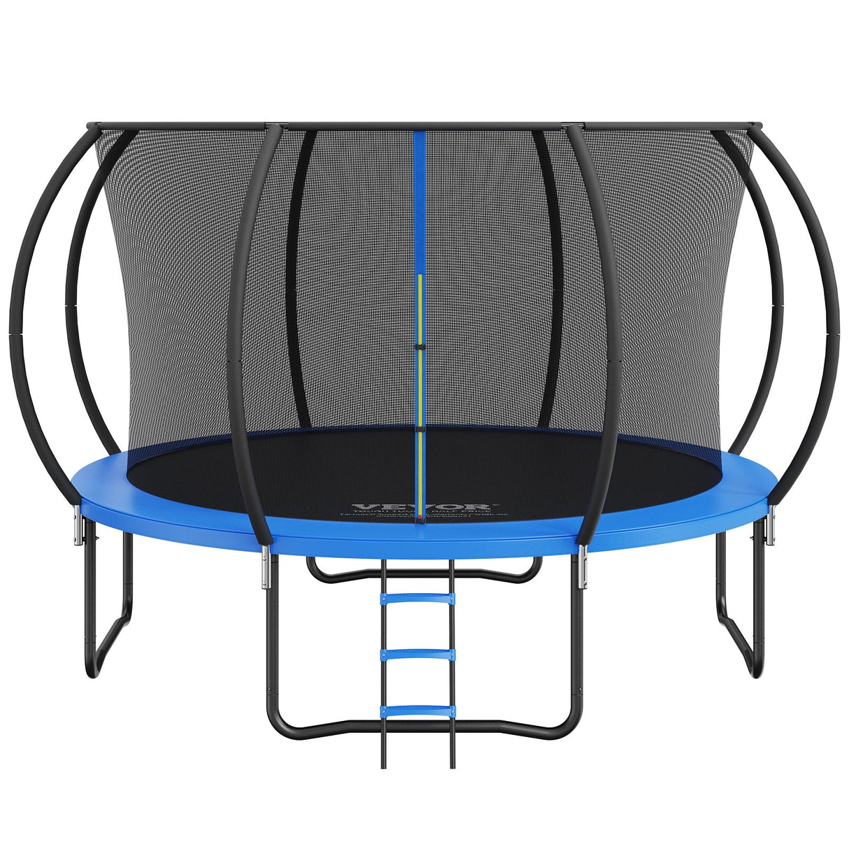 VEVOR 3.66m Trampoline, 181 kg Trampoline with Enclosure Net, Ladder, and Curved Pole, Heavy Duty Trampoline with Jumping Mat and Spring Cover Padding
