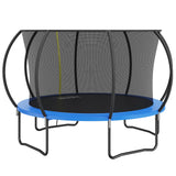VEVOR 3.66m Trampoline, 181 kg Trampoline with Enclosure Net, Ladder, and Curved Pole, Heavy Duty Trampoline with Jumping Mat and Spring Cover Padding, Outdoor Recreational Trampolines for Kids Adults - Low Angle