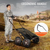 VEVOR Folding Deer Cart Game Hauler Utility Gear Dolly 500 LBS Capacity - 45-Degree Angle