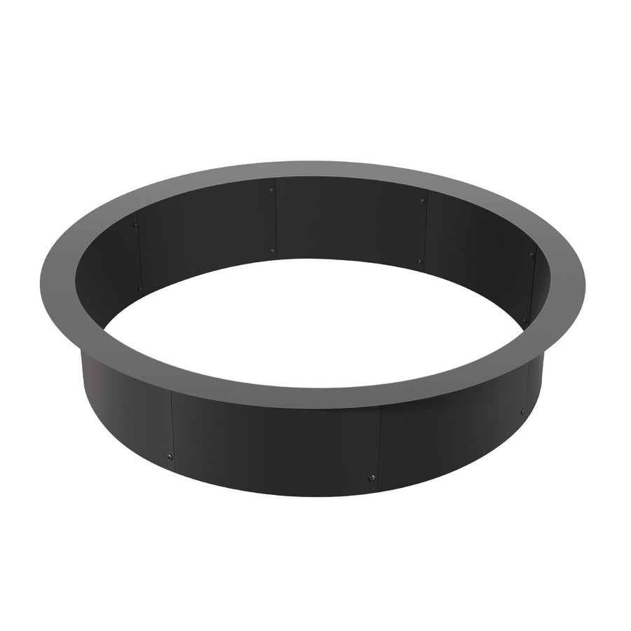 Fire Pit Ring, 40-Inch Outer/36-Inch Inner Diameter, 10inch Height 2.5mm Thick Fire Pit Insert, Heavy Duty Carbon Steel Liner DIY Campfire Ring above or In-Ground, for Outdoor Camping, Bonfires