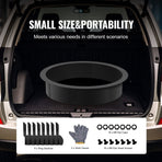 Fire Pit Ring, 40-Inch Outer/36-Inch Inner Diameter, 10inch Height 2.5mm Thick Fire Pit Insert, Heavy Duty Carbon Steel Liner DIY Campfire Ring above or In-Ground, for Outdoor Camping, Bonfires