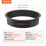 VEVOR Fire Pit Ring Round Inner Steel Liner DIY Campfire Firepit - Close-Up Angle